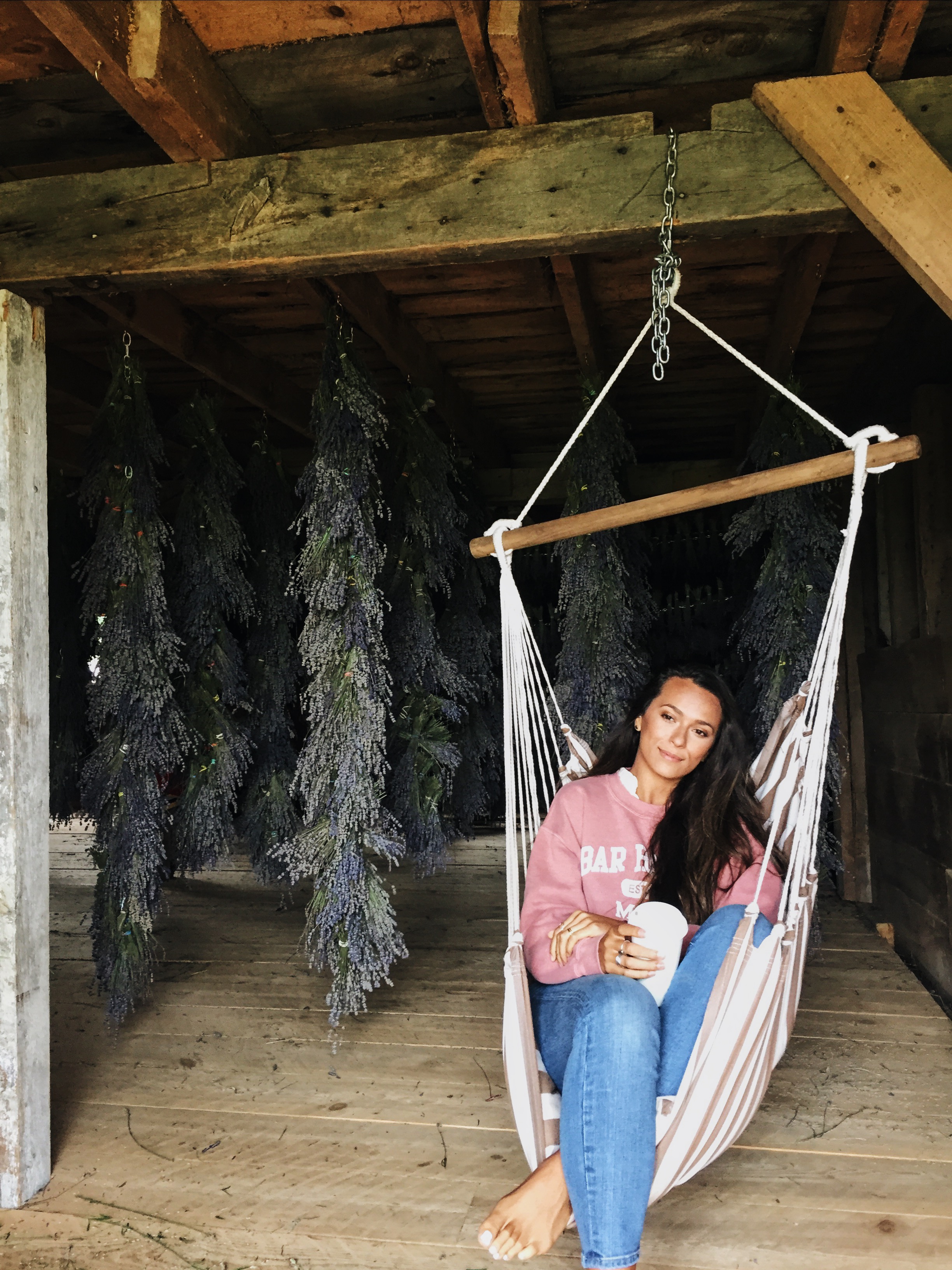 via @elanaloo + elanaloo.com | visiting a lavendar farm | drying lavendar | exploring maine | maine in the summer | summers in maine | camden, maine | travel blogger
